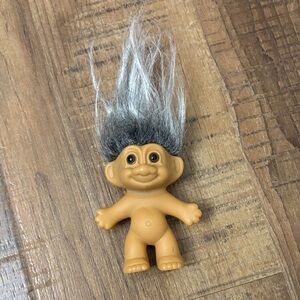 Vintage Troll Doll with Black and White Hair 1990’s